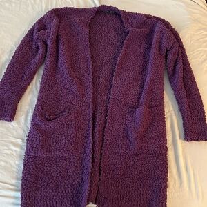 Purple cardigann